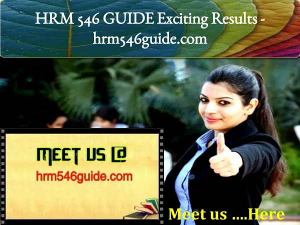 HRM 546 GUIDE Exciting Results / hrm546guide.com