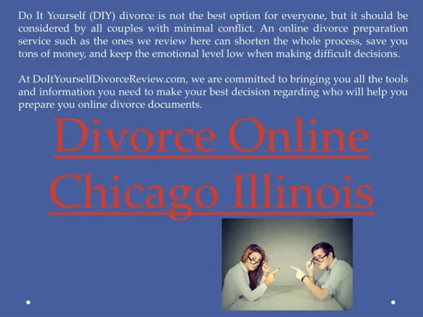 divorce papers online Chicago Illinois
