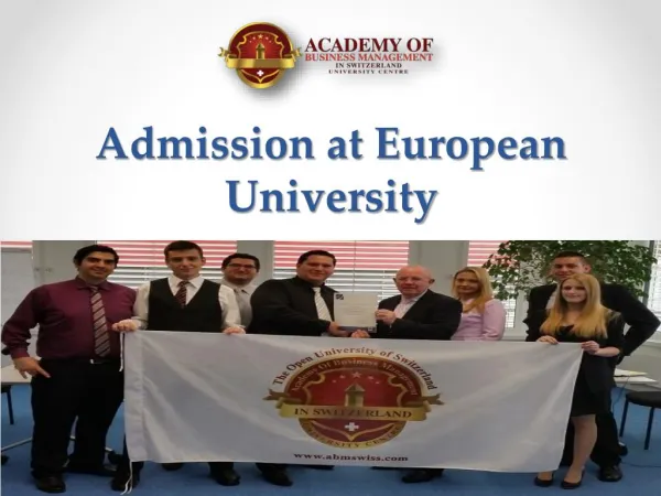 Admission at European University