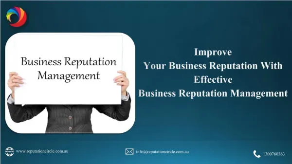 Improve your business Reputation with effective Business Reputation Management