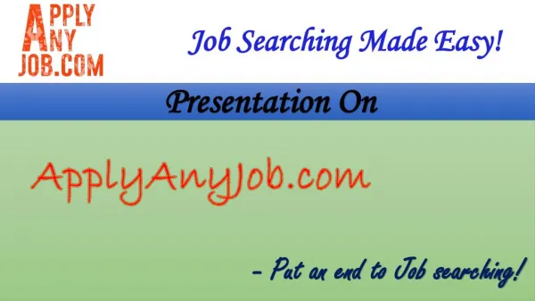 Applyanyjob.com: Job Recruitment in Hyderabad - Job Vacancies, Job Search, Job posting websites in Hyderabad