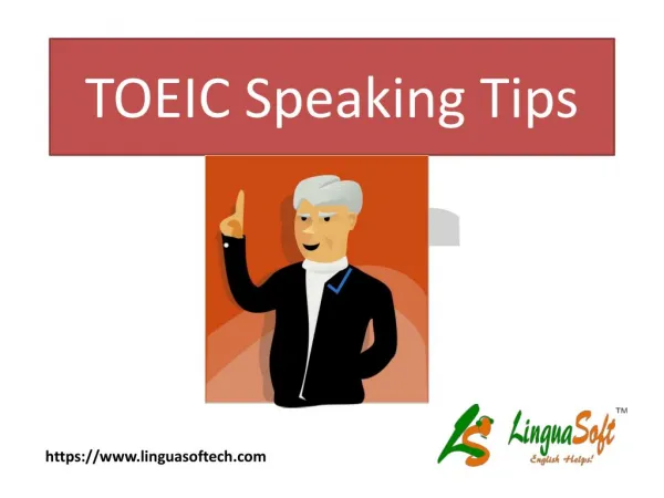 Toeic speaking tips