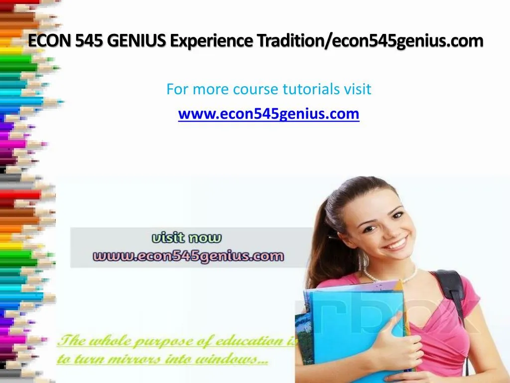 econ 545 genius experience tradition econ545genius com