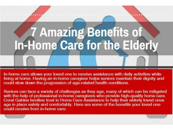 INFO 7 Benefits of In-Home Care for the senior's