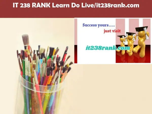 IT 238 RANK Learn Do Live/it238rank.com
