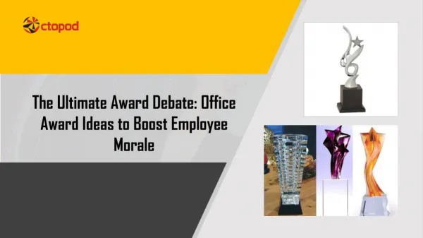 The Ultimate Award Debate: Office Award Ideas to Boost Employee Morale