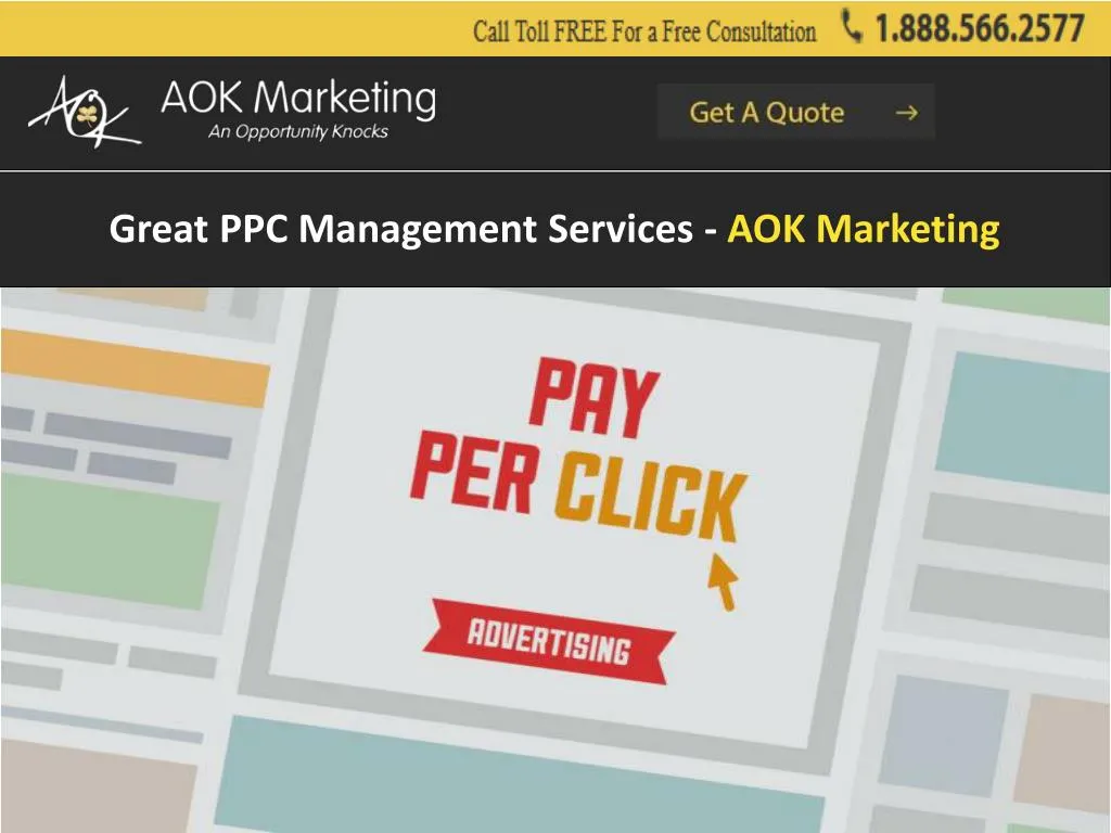 great ppc management s ervices aok marketing