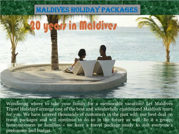 Maldives tours