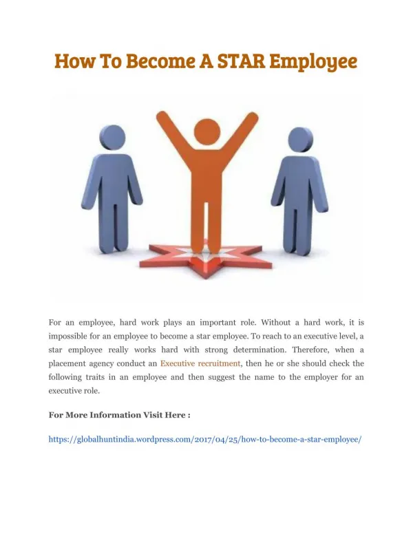 How To Become A STAR Employee