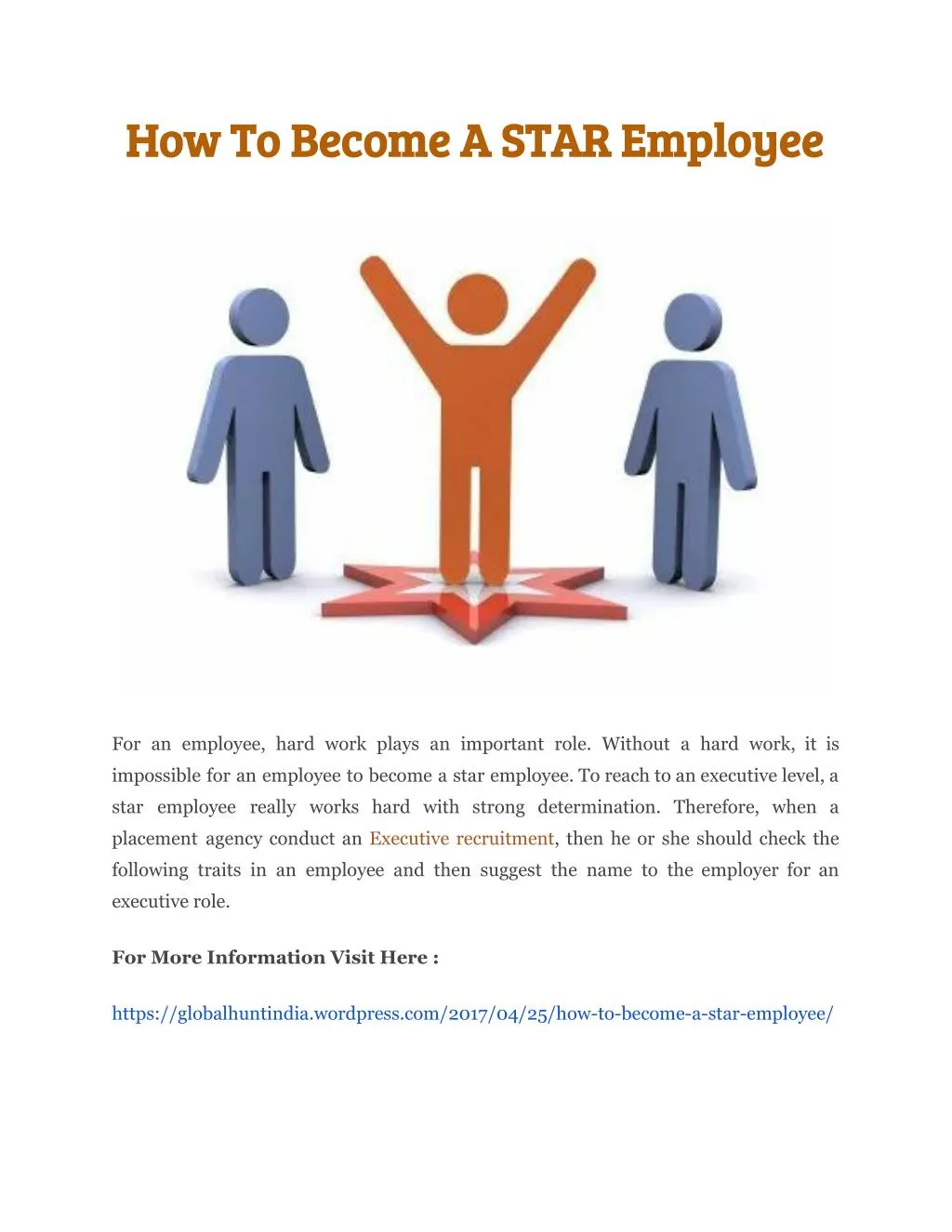 how to become a star employee how to become