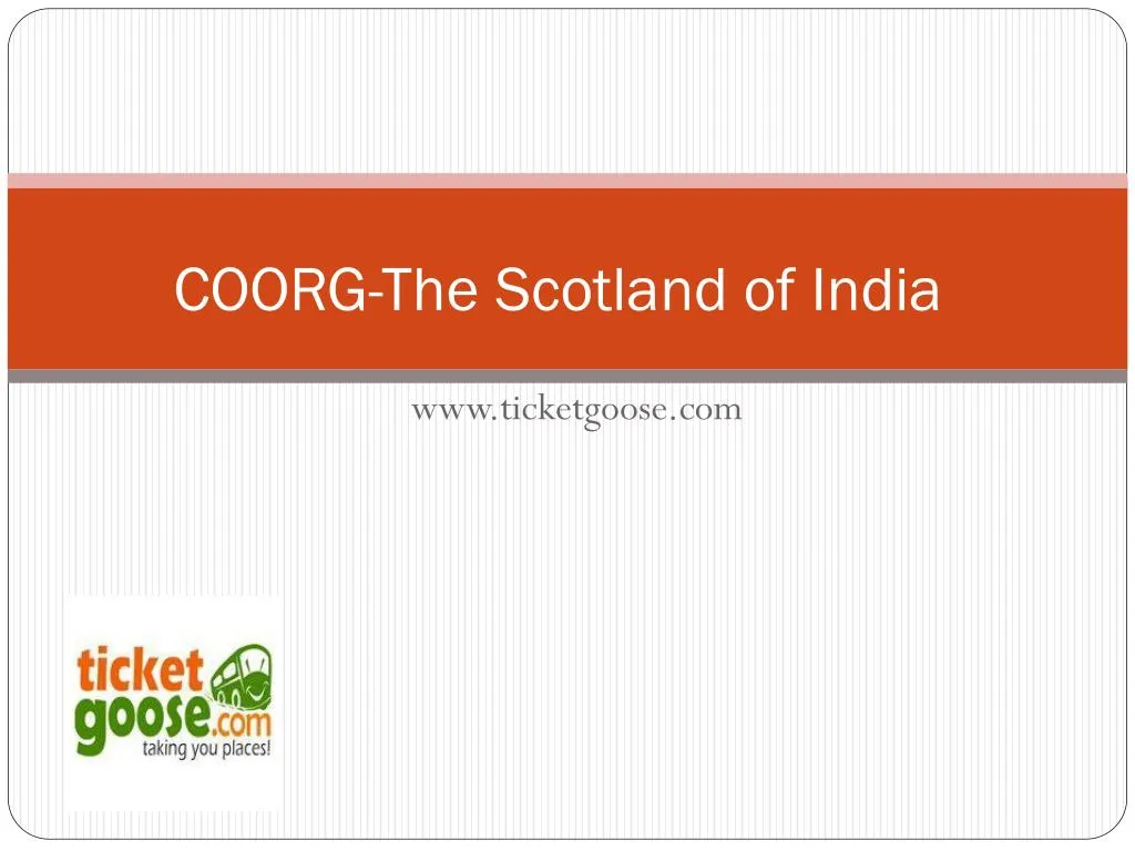 coorg the scotland of india