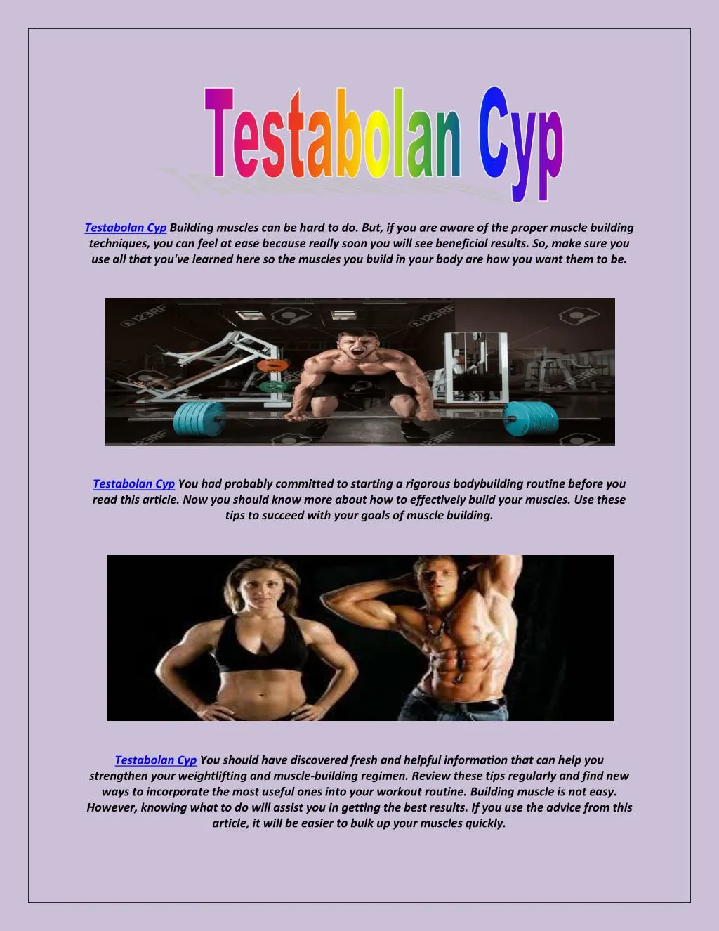 testabolan cyp building muscles can be hard