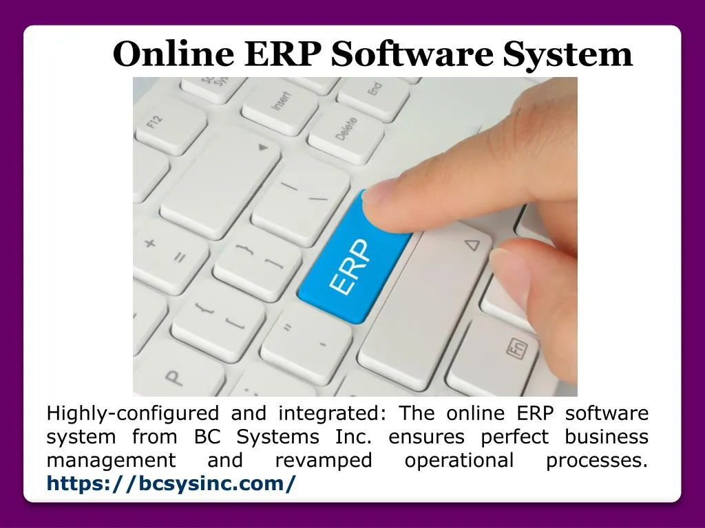 online erp software system