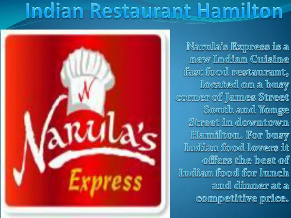 Indian Restaurant Hamilton