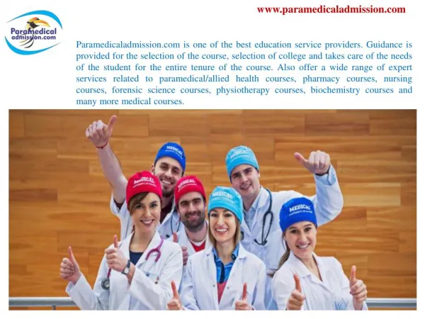 Paramedical Course Admission