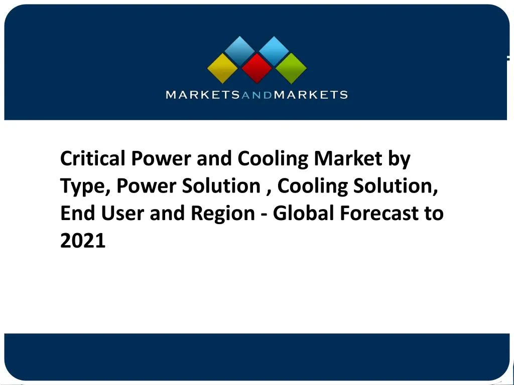 critical power and cooling market by type power
