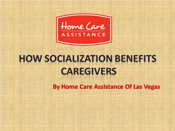 How Socialization Benefits Caregivers