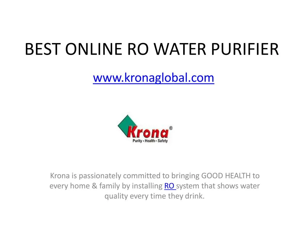best online ro water purifier