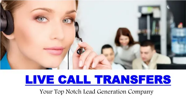 Promote your business with live call transfers