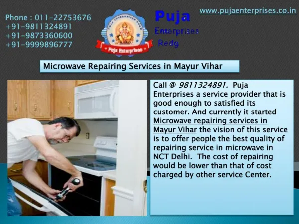 Microwave Repairing Services in Mayur Vihar