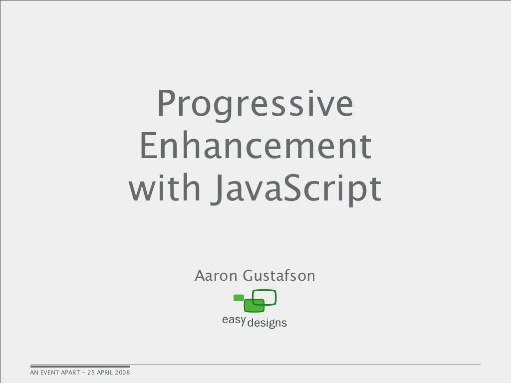 progressive enhancement with javascript