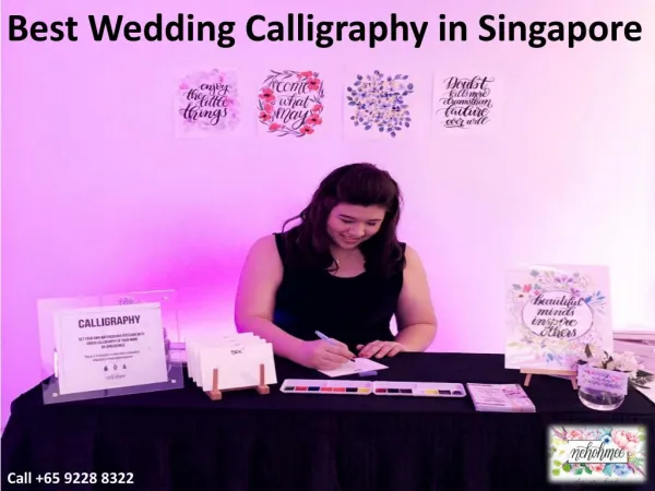 Best Wedding Calligraphy in Singapore