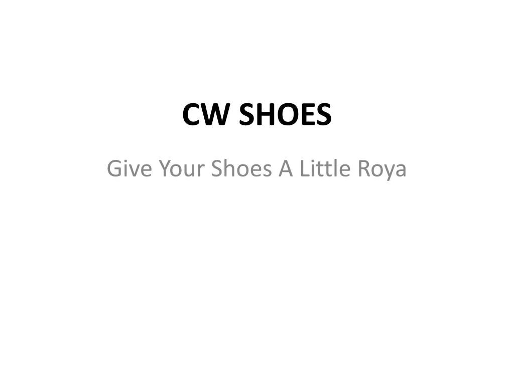 cw shoes