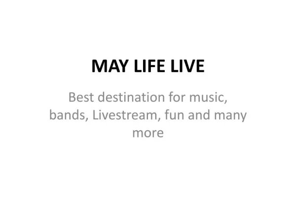 May Life Live