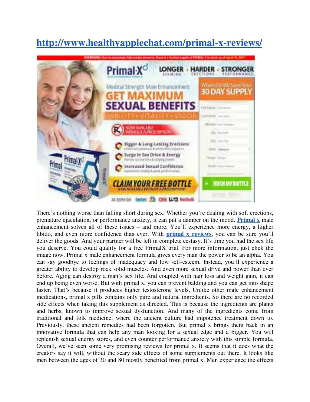 http www healthyapplechat com primal x reviews