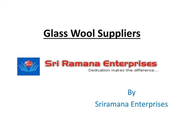 Glass wool suppliers