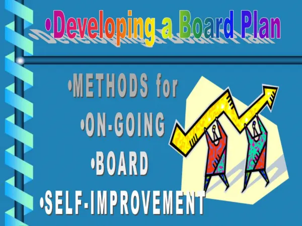 Developing a Board Plan