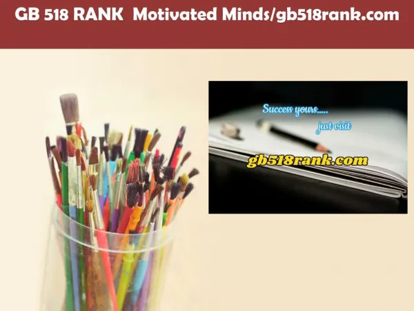 GB 518 RANK Motivated Minds/gb518rank.com