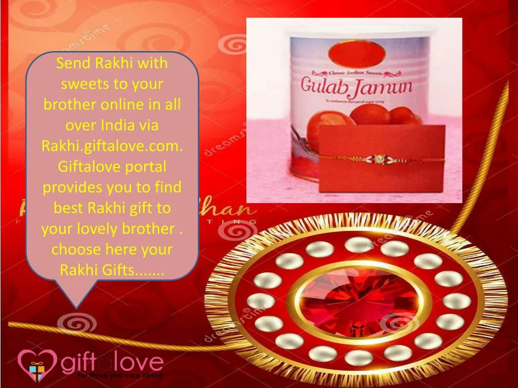 send rakhi with sweets to your brother online