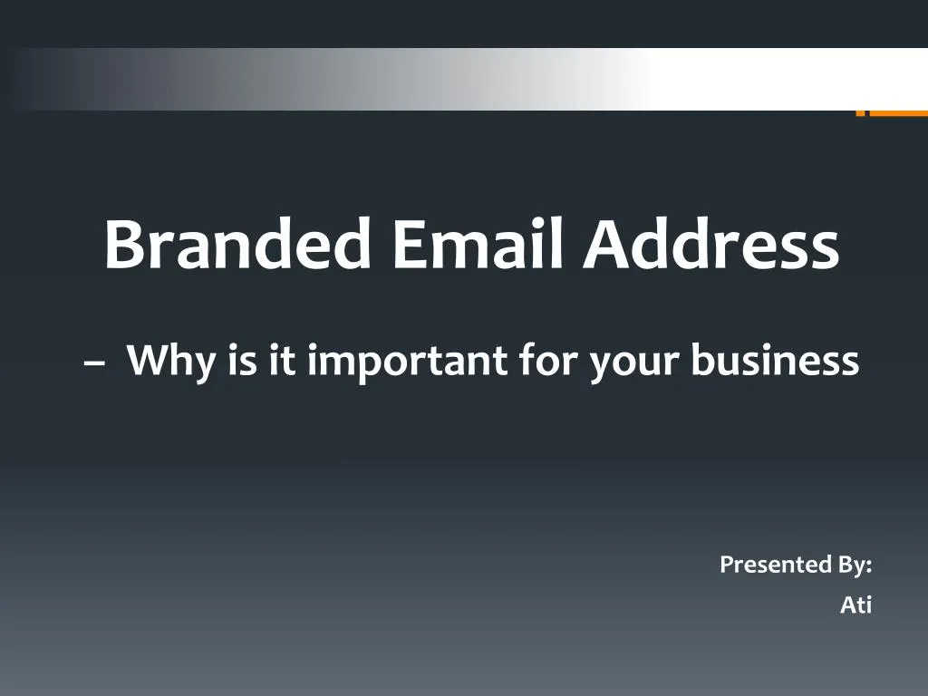 branded email address why is it important