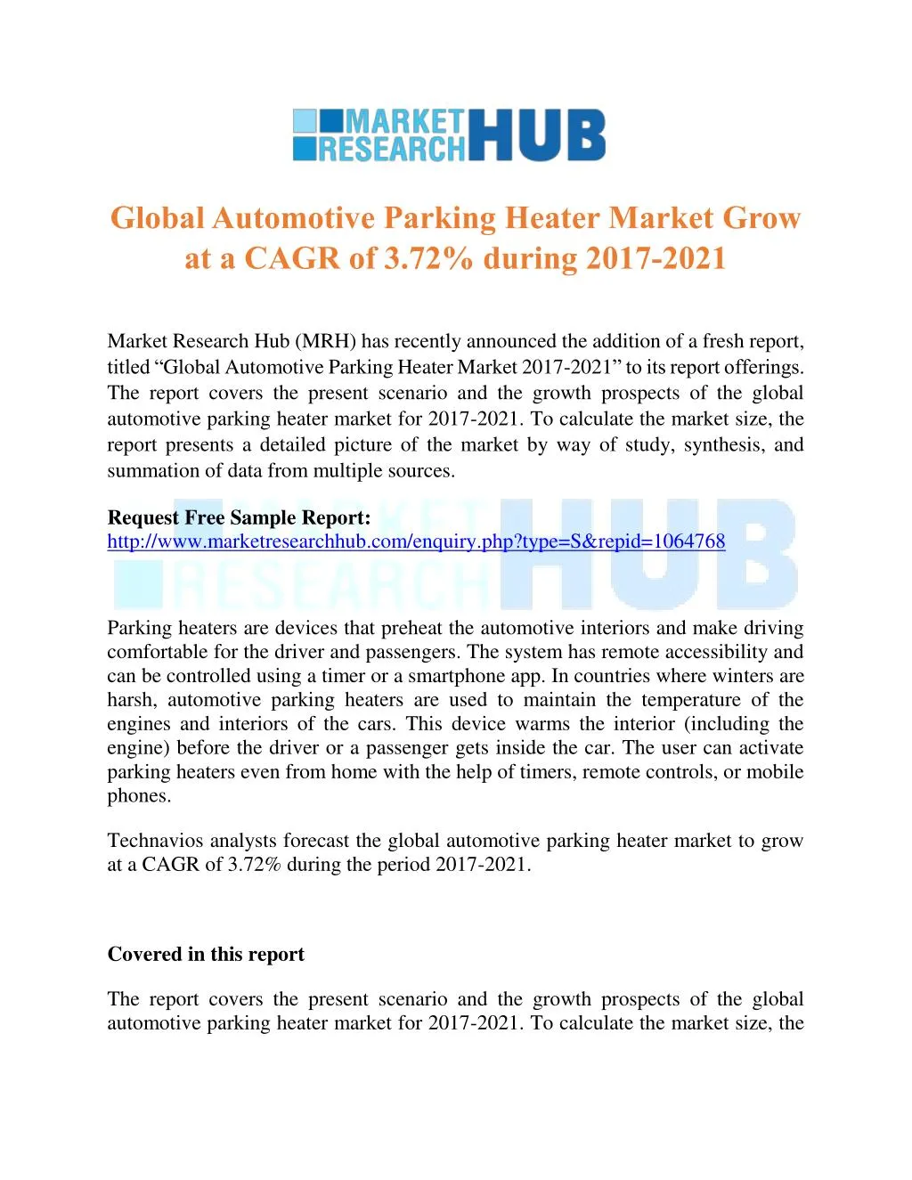 global automotive parking heater market grow