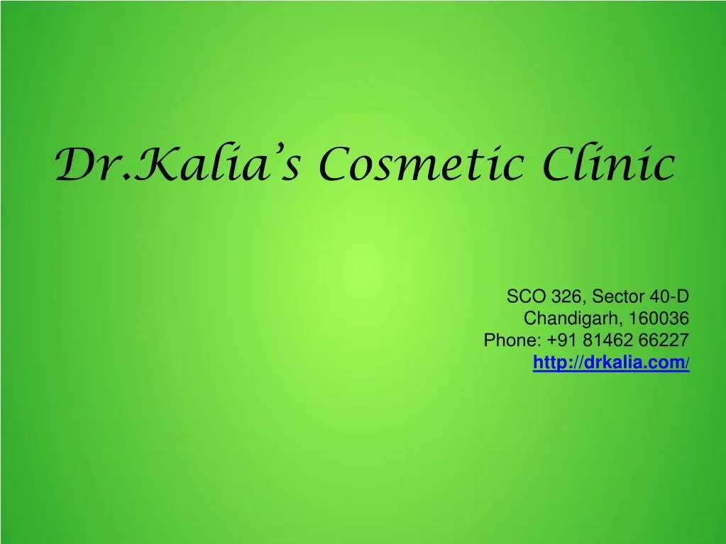 dr kalia s cosmetic clinic