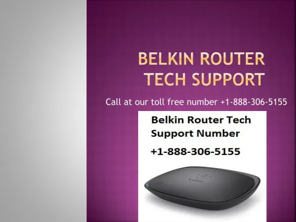 Belkin Router Tech Support