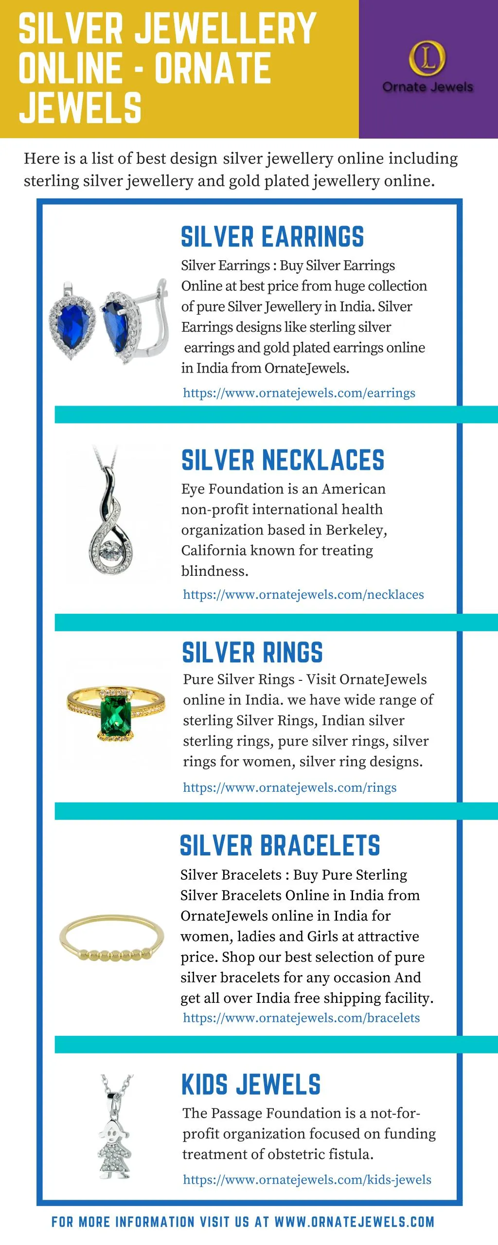 silver jewellery online ornate jewels