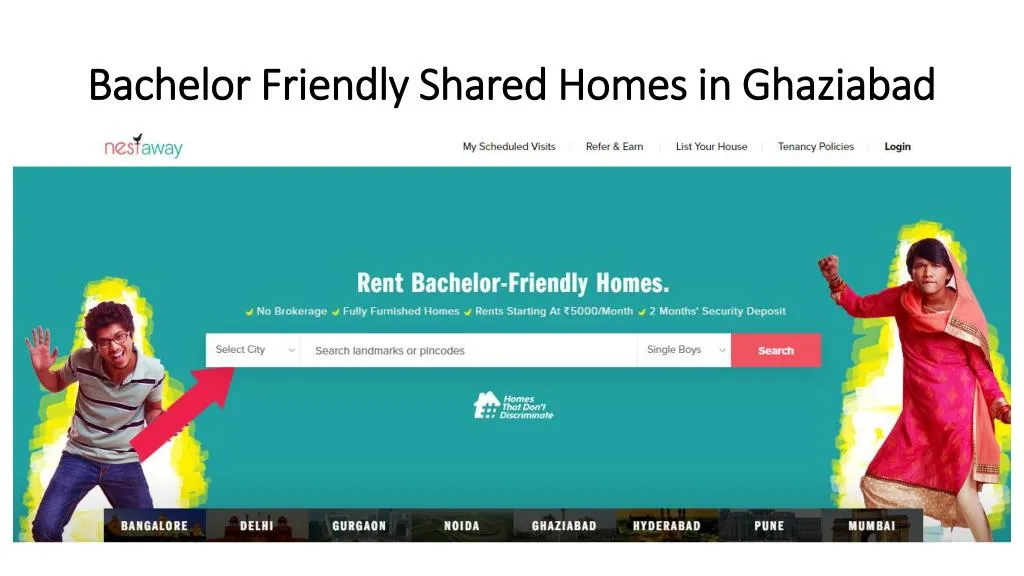 bachelor friendly shared homes in ghaziabad