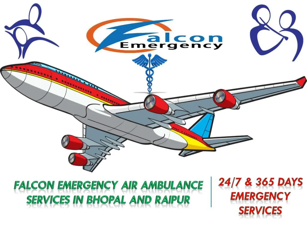 falcon emergency air ambulance services in bhopal and raipur