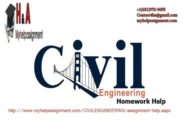 Civil engineering homework Help