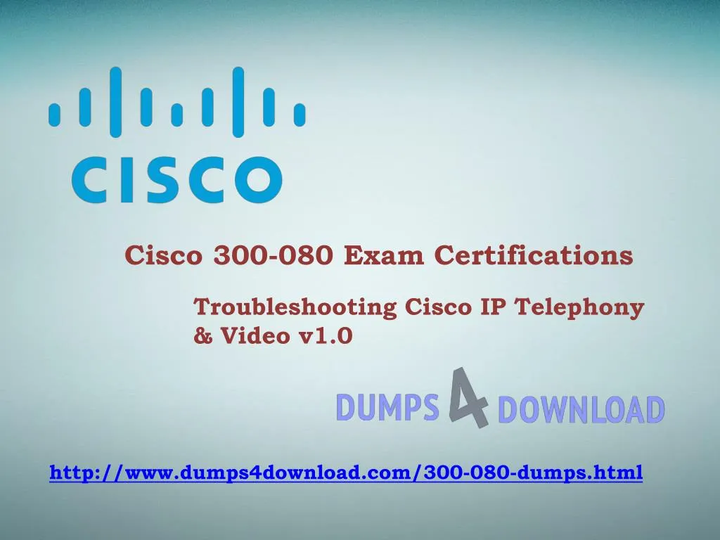 cisco 300 080 exam certifications