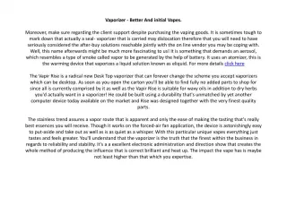 Dry Herb Vaporizers - slide 1