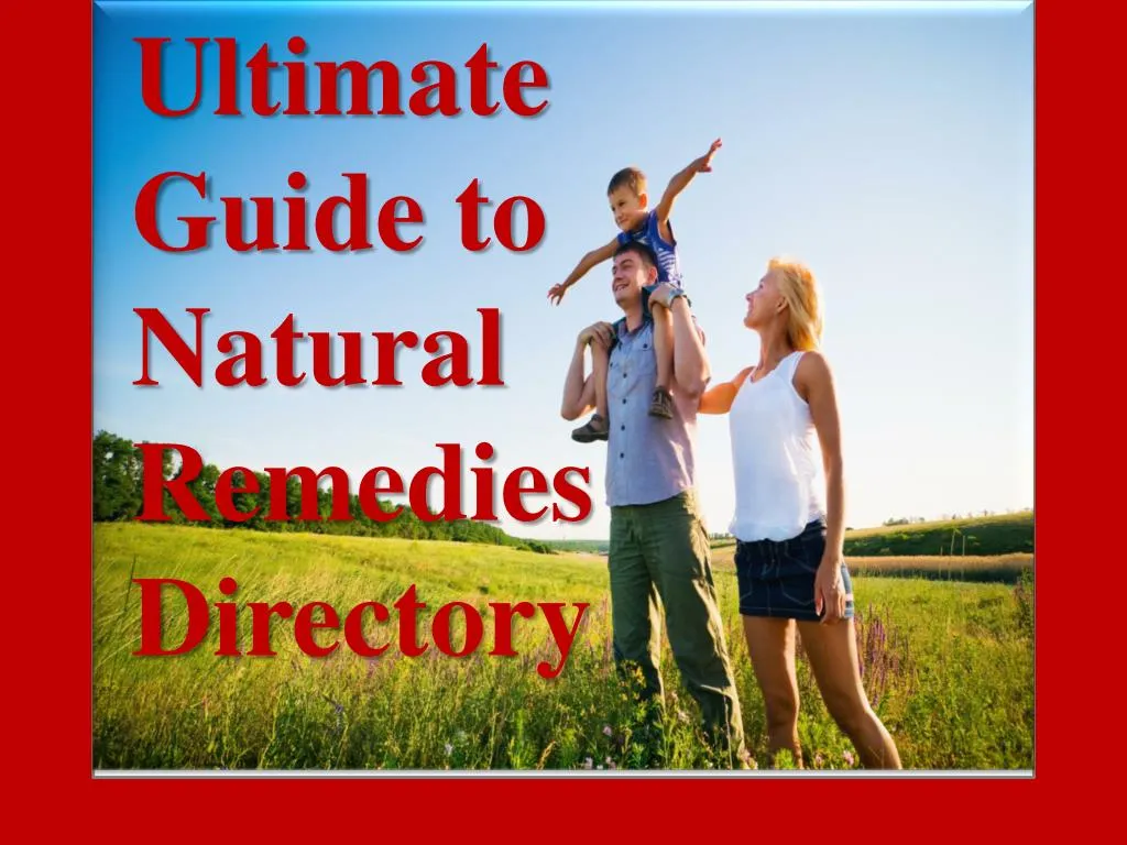 ultimate guide to natural remedies directory