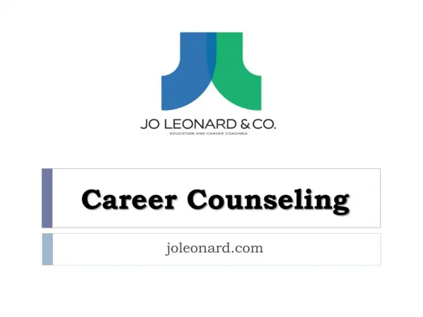 Career Counseling - joleonard.com