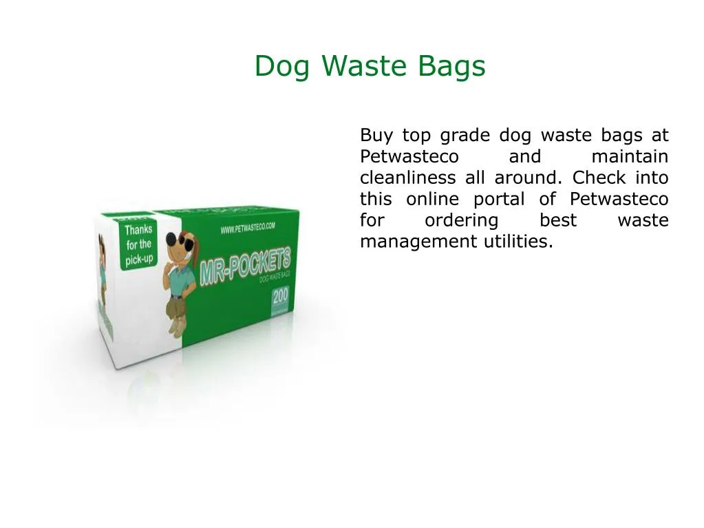 dog waste bags