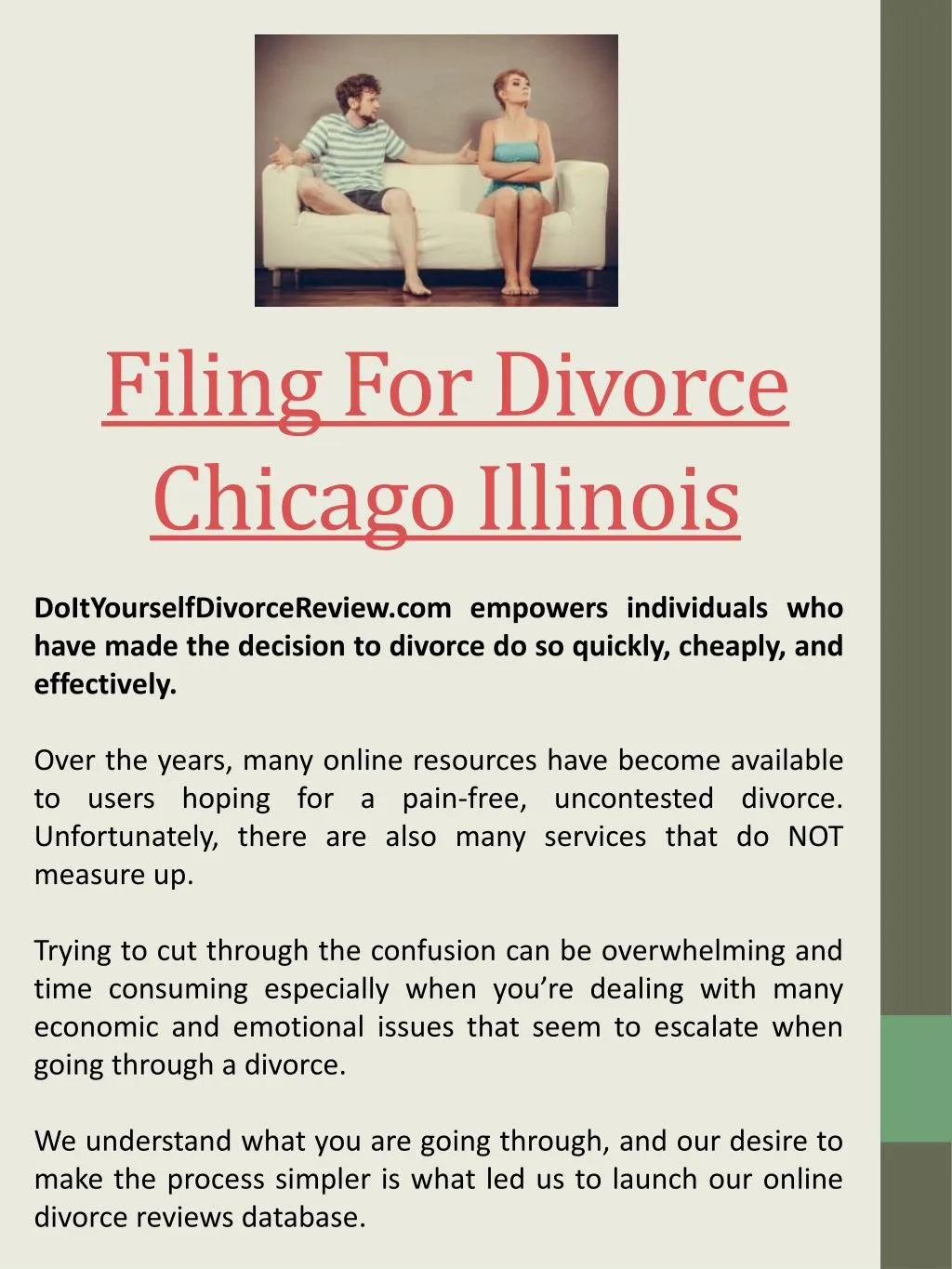 filing for divorce chicago illinois