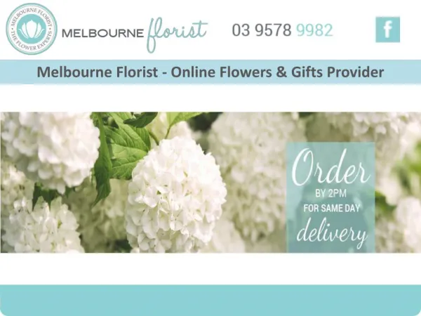 Melbourne Florist - Online Flowers & Gifts Provider