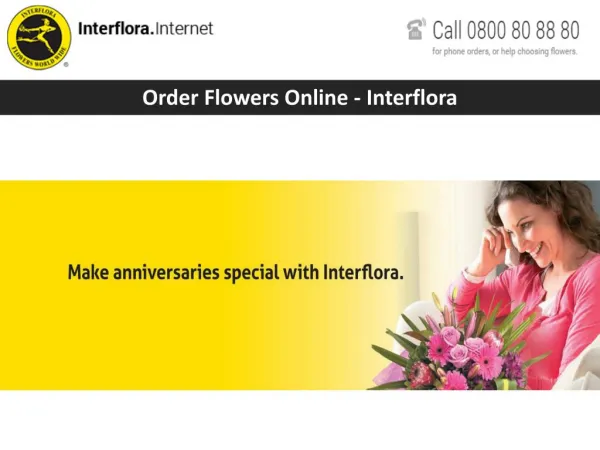 Order Flowers Online - Interflora