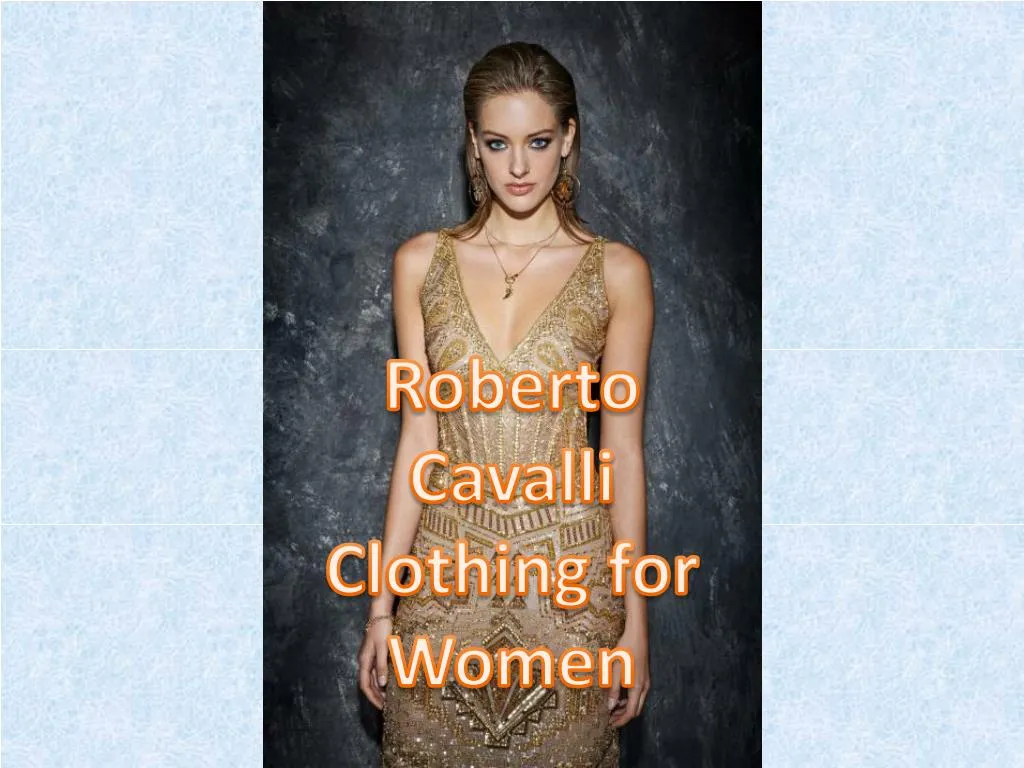 roberto cavalli clothing for women